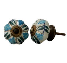 Lisianthus Ceramic Knob