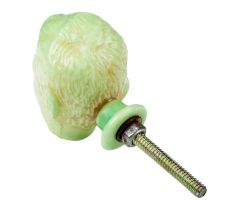 Lime Man Face Knob