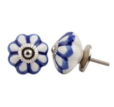 Blue Flower Knob
