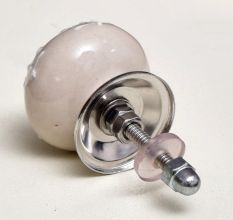 Cream Leaf Ceramic Knob