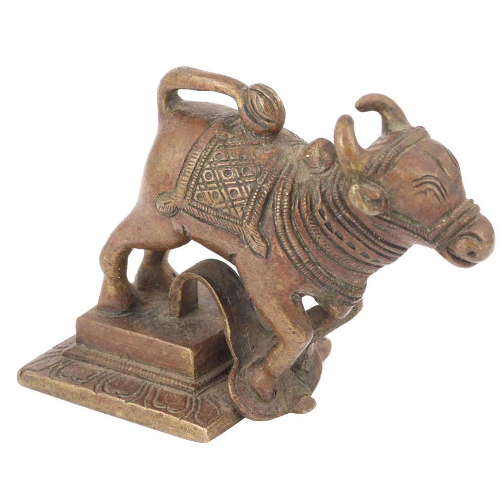 Brass Metal Standing Nandi
