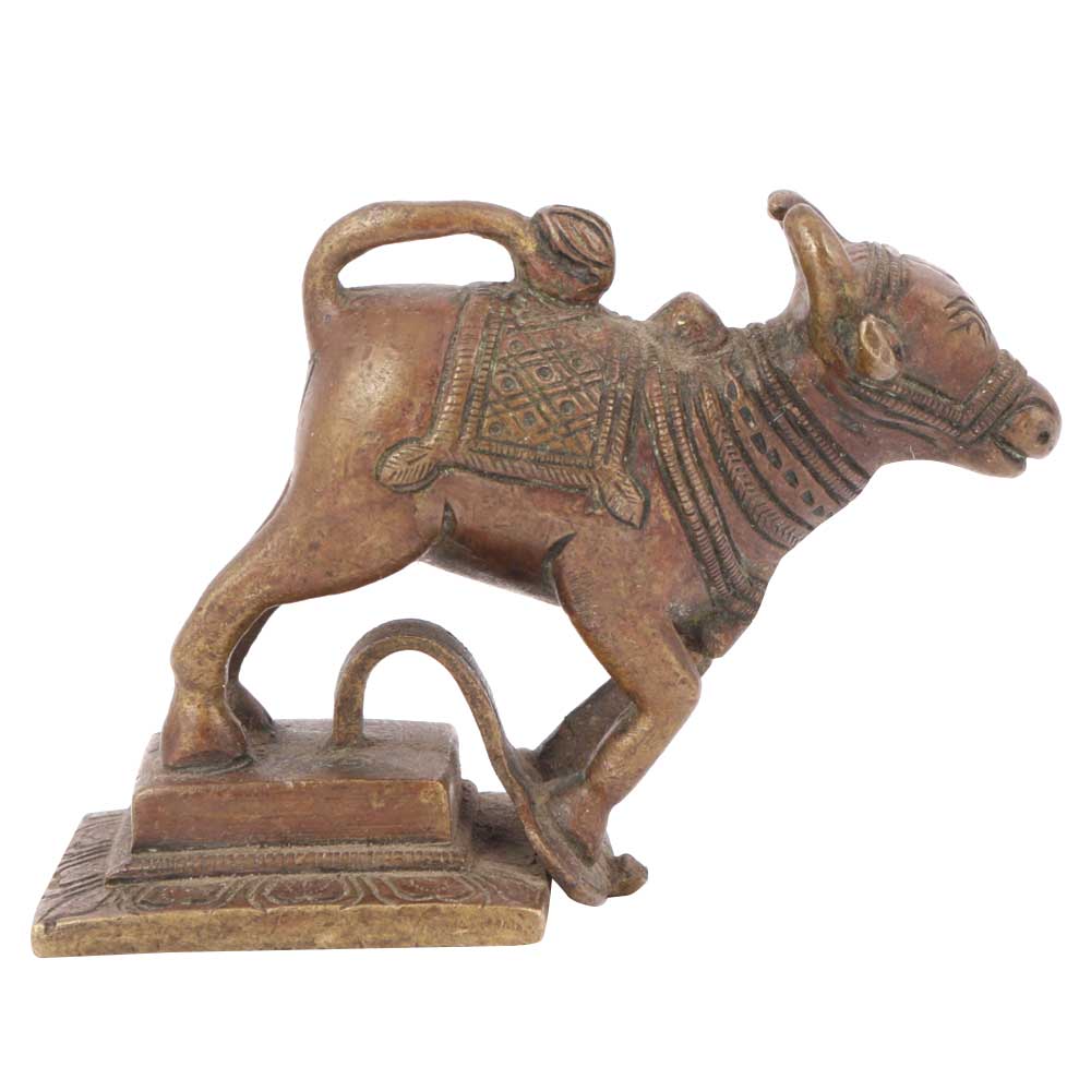 Brass Metal Standing Nandi