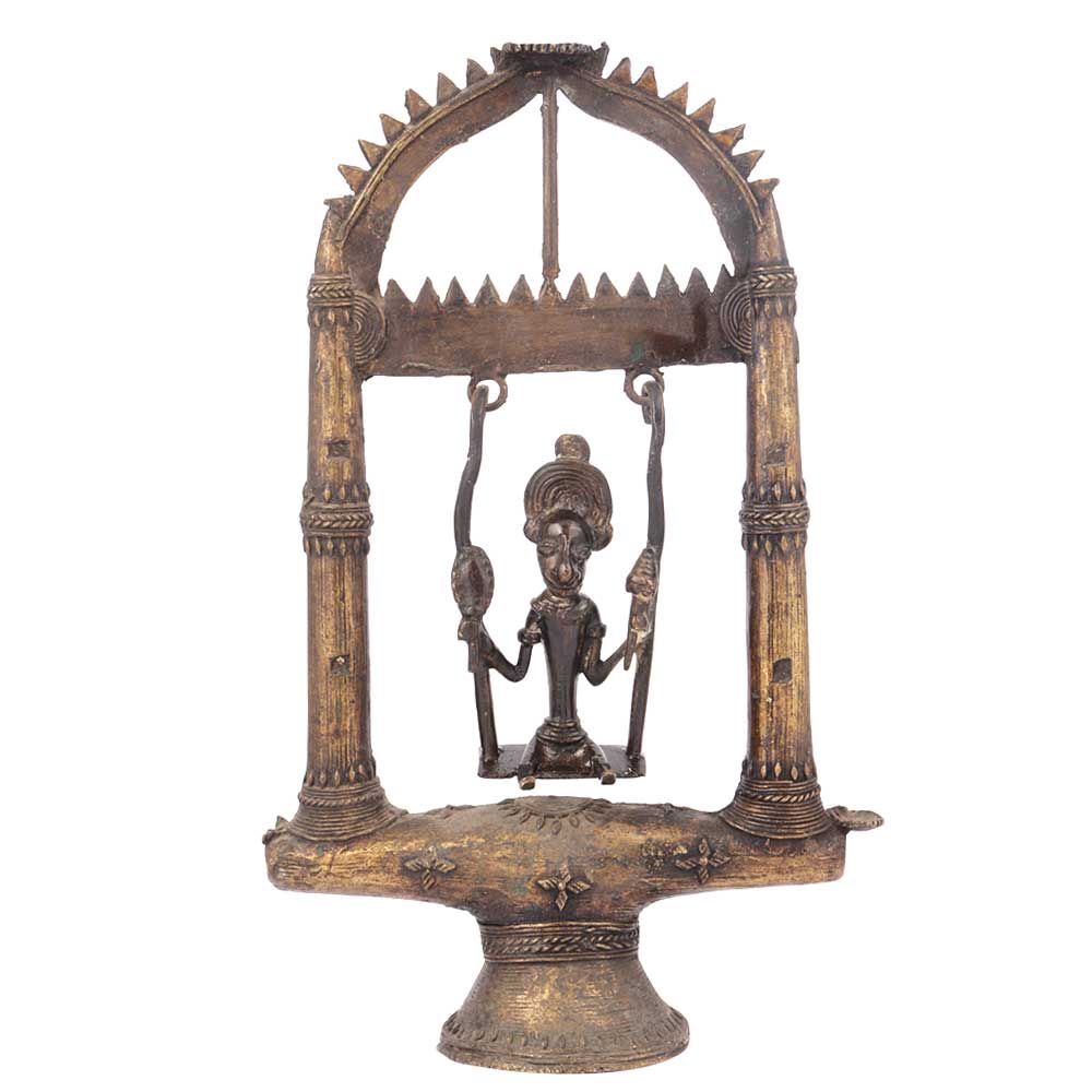 Brass Swing Handmade Indian Tribal Statue