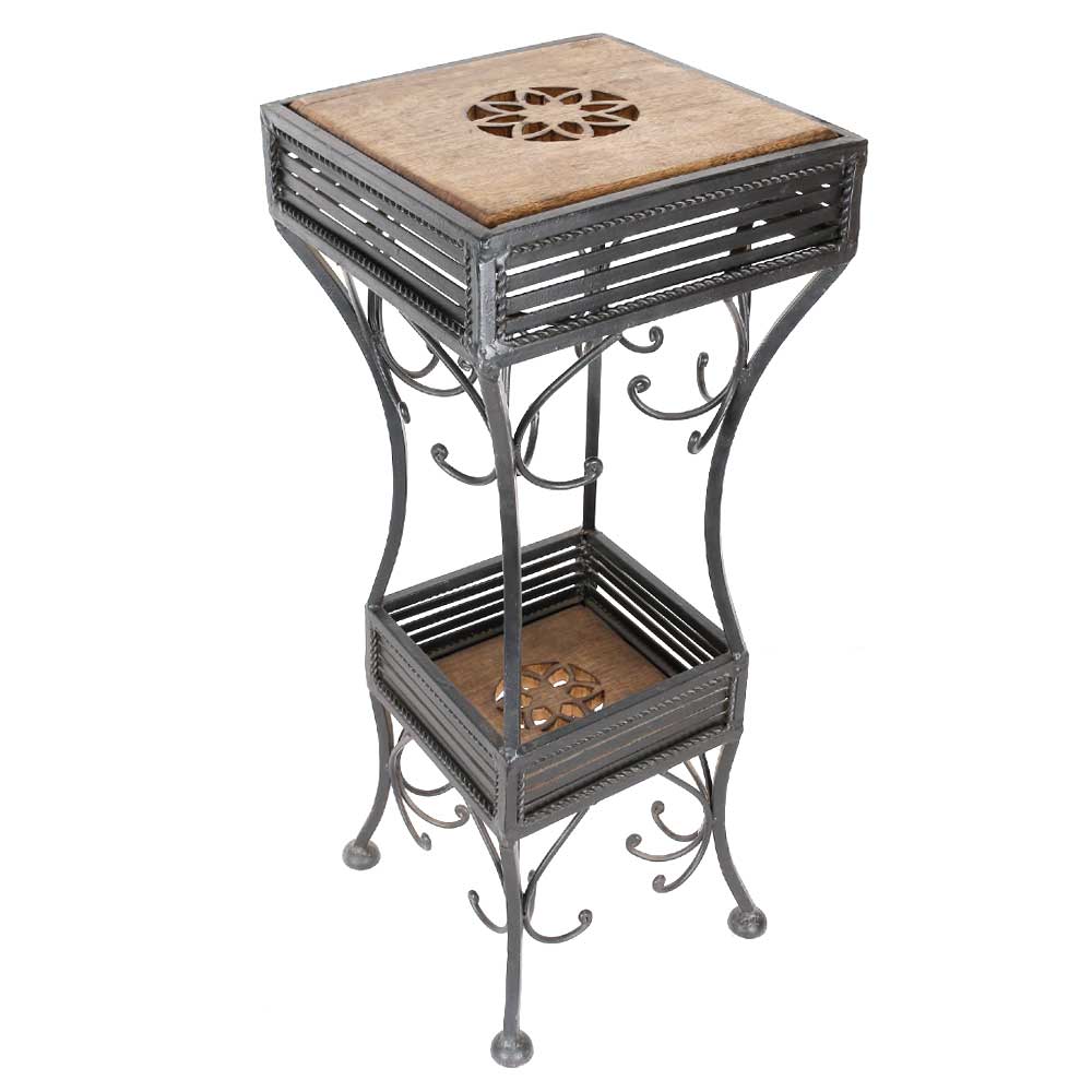 Mango Wood And Wrought Iron Table