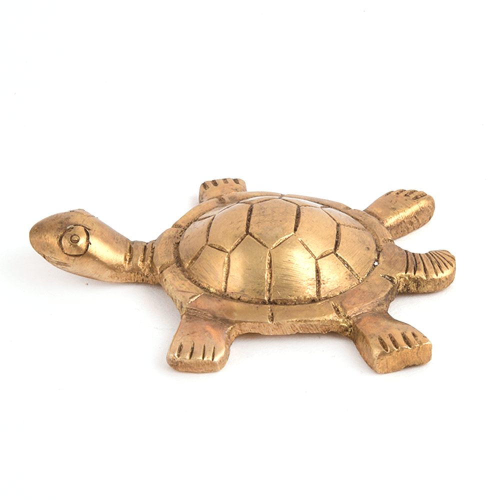 Handmade Brass Turtle Figurine