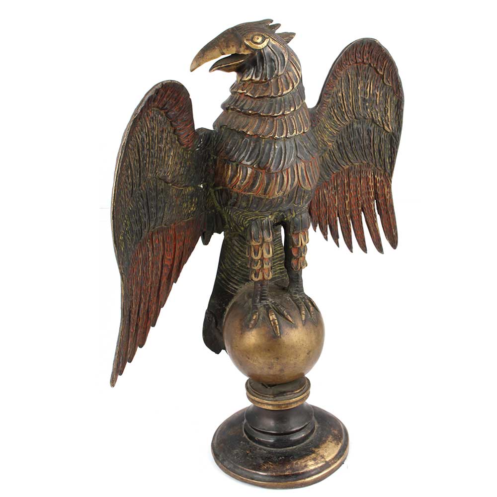 Solid Brass Eagle Lamp Finial
