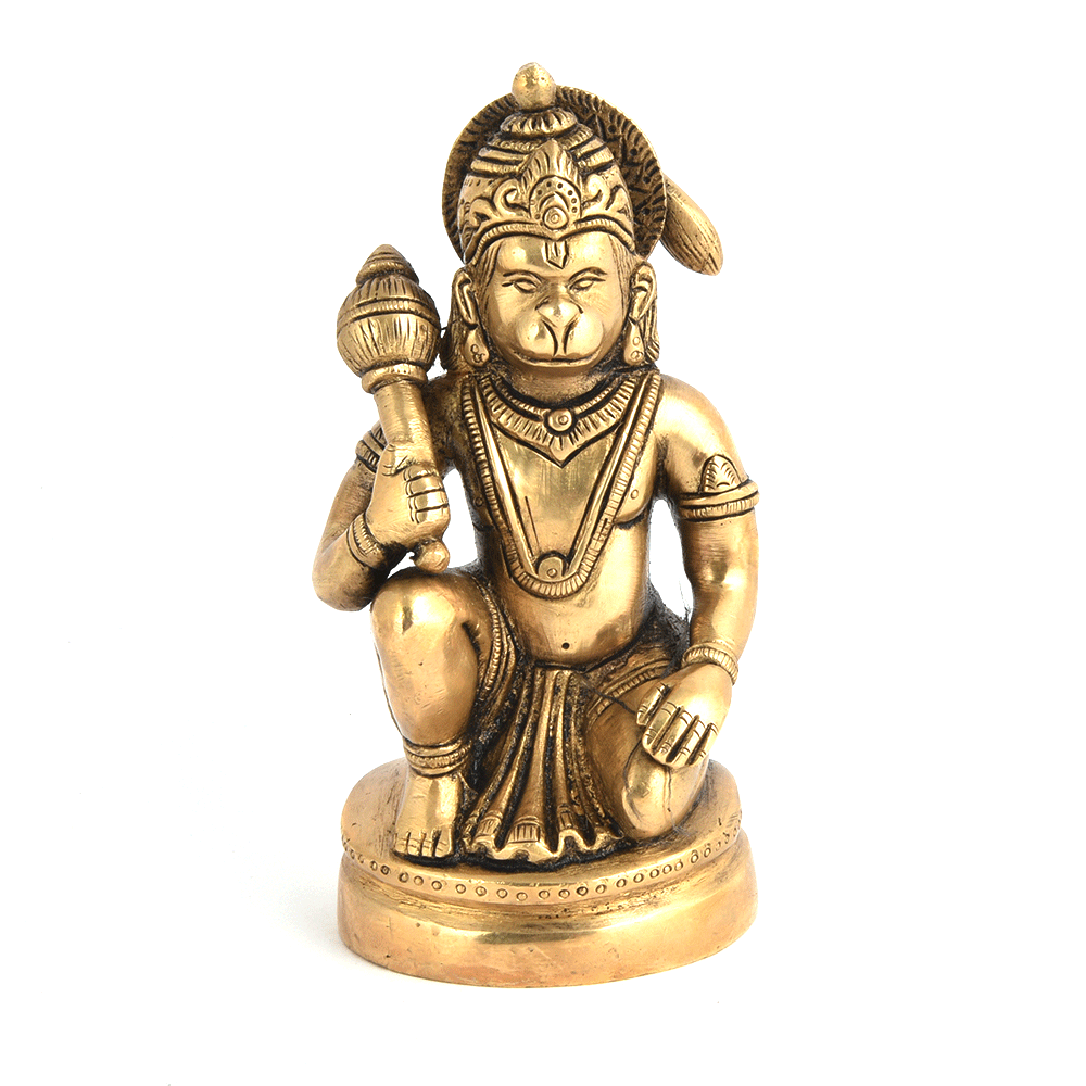 Brass Sitting Hanuman Ji
