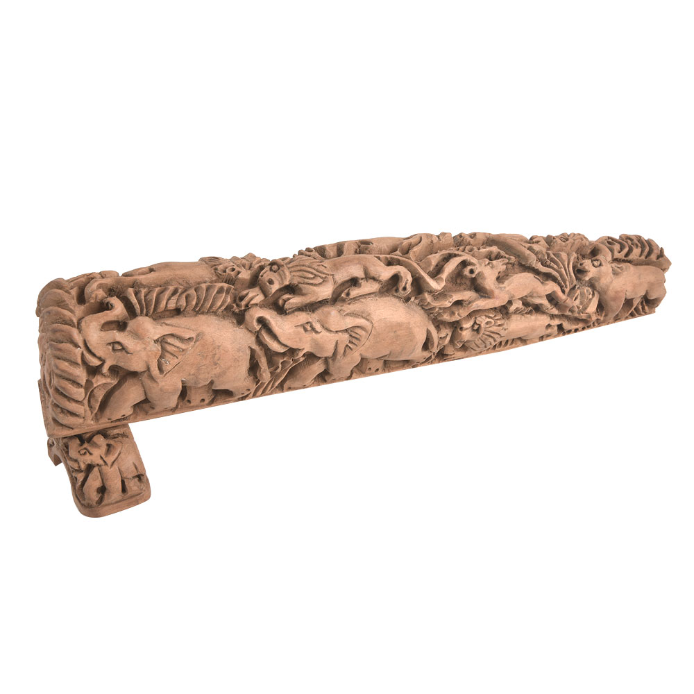 Indian forest Animal Carved on Wood Masterpiece