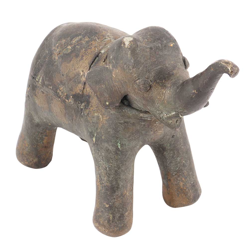 Old Brass Elephant Statue