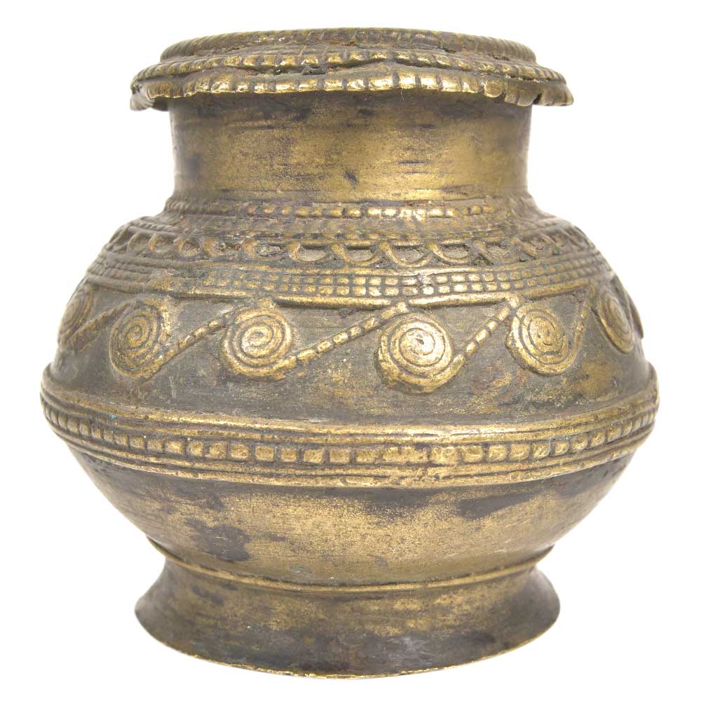 Decorative Embossed Patterned Storage Pot