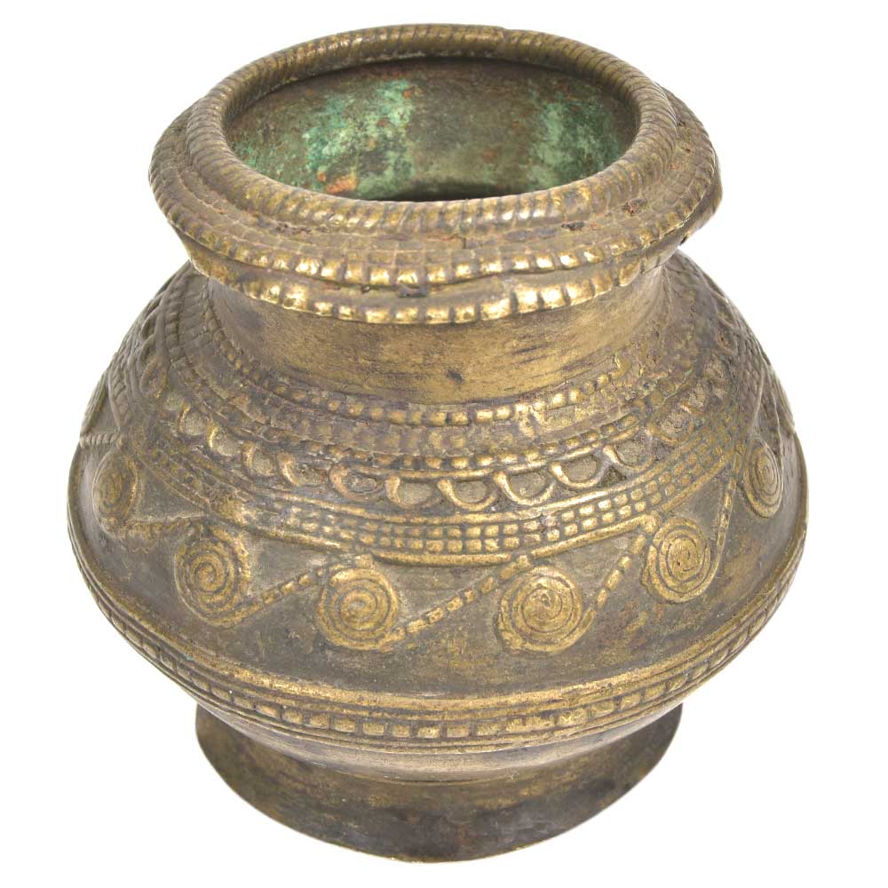Decorative Embossed Patterned Storage Pot