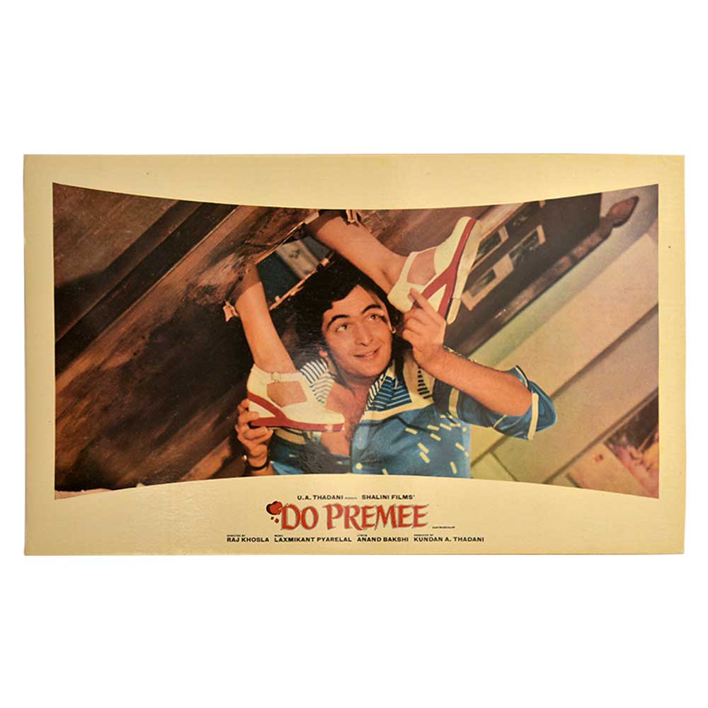 Rishi Kapoor Maushmi Chatterjee Movie Poster Do Premee 80s