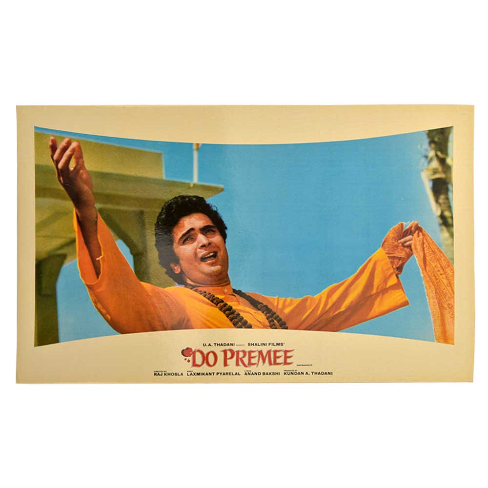 Bollywood Actor Rishi Kapoor Do Premee 1980 Movie Poster