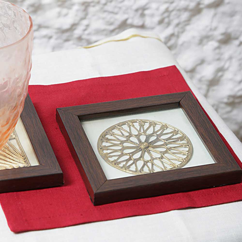 Dhokra Radial Coasters