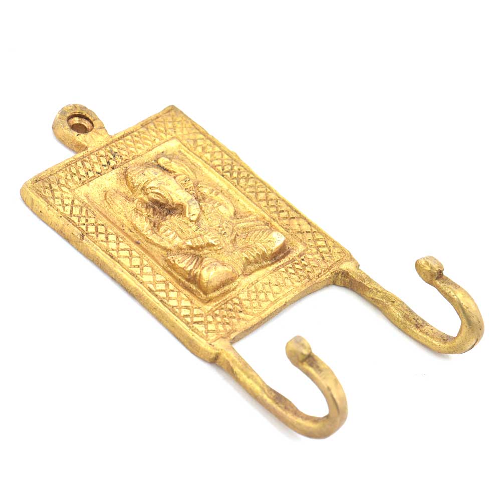 Bronze Tribal Ganesha 2 Hooked Hooks