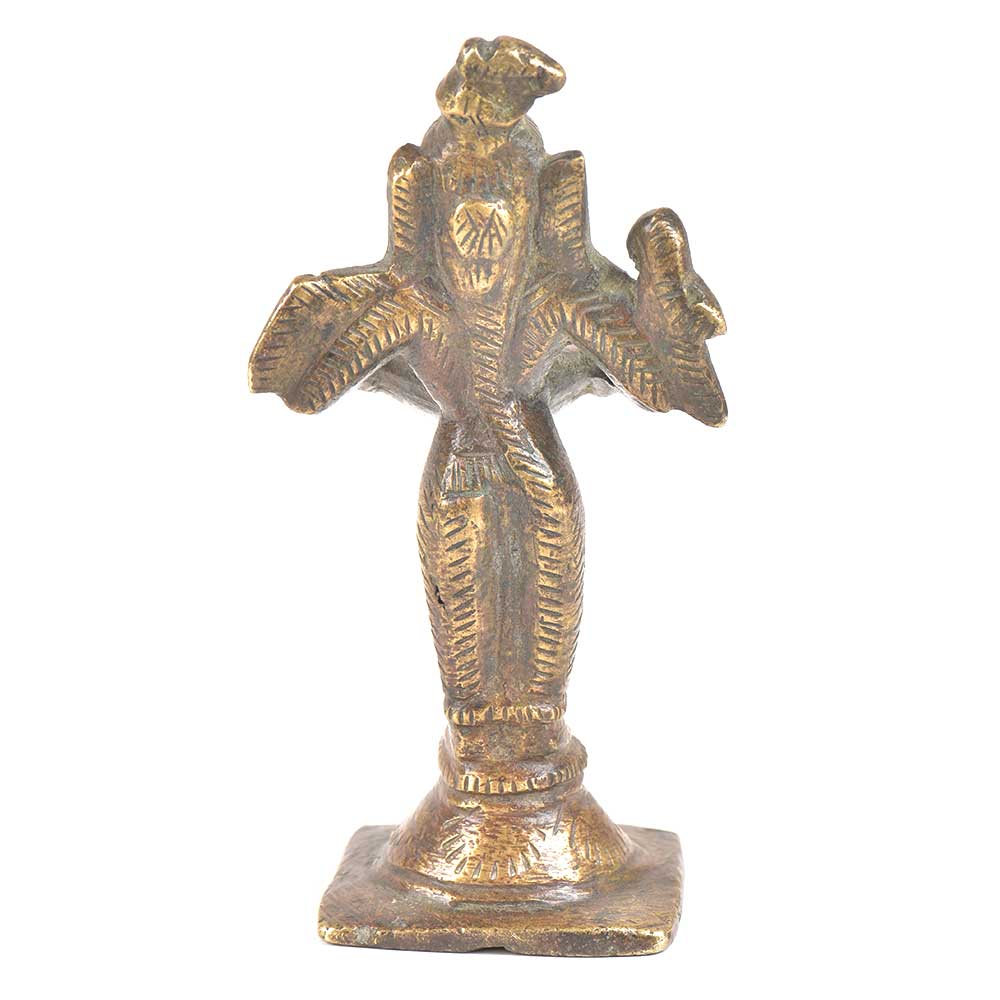 Brass Oil Lamp Lady Holding A Diya In Her Hand