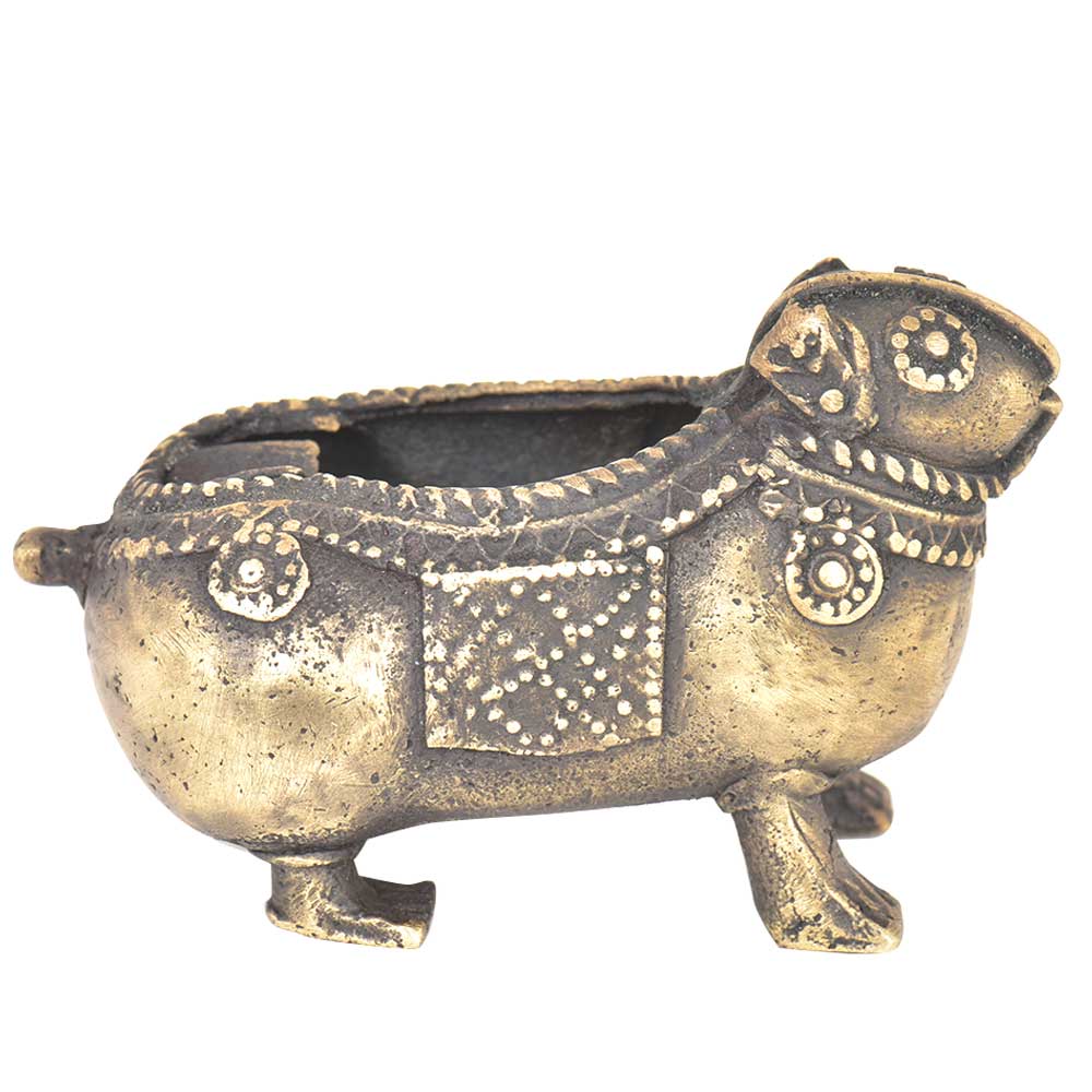 Bronze Tribal Hamster Ashtray