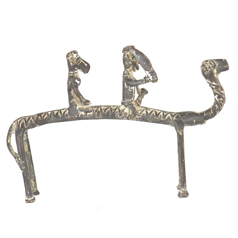 Handmade Tribal Camel With Riders Statue