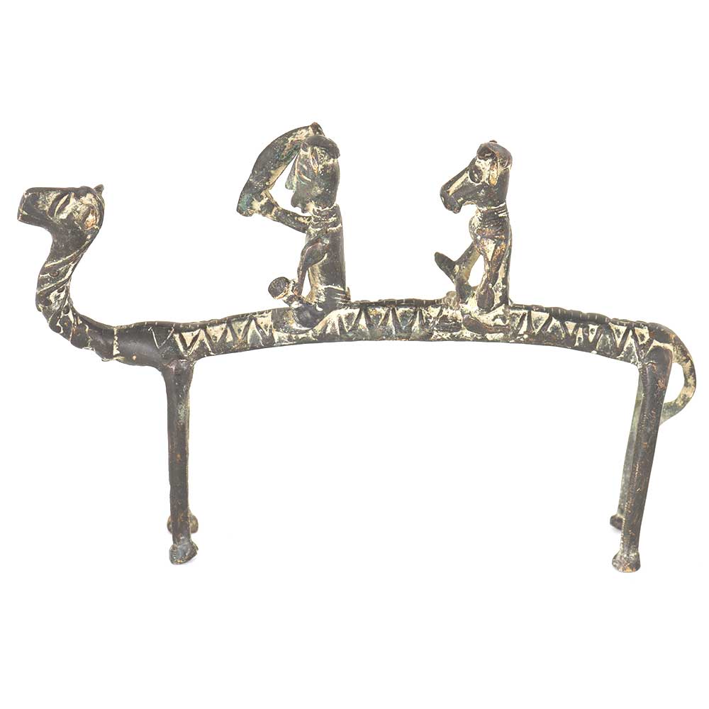 Handmade Tribal Camel With Riders Statue