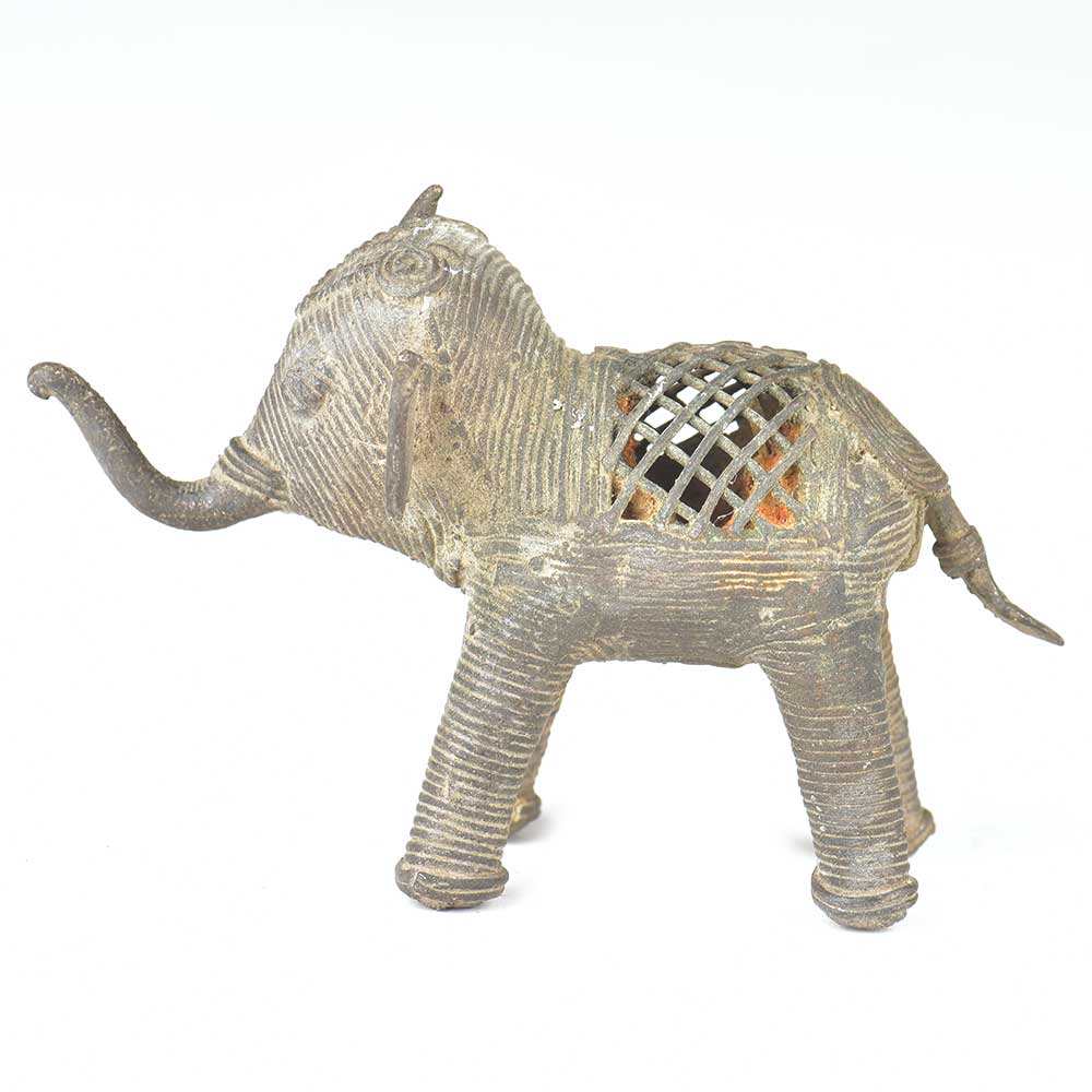 Brass Vintage Elephant Incense Stick Holder