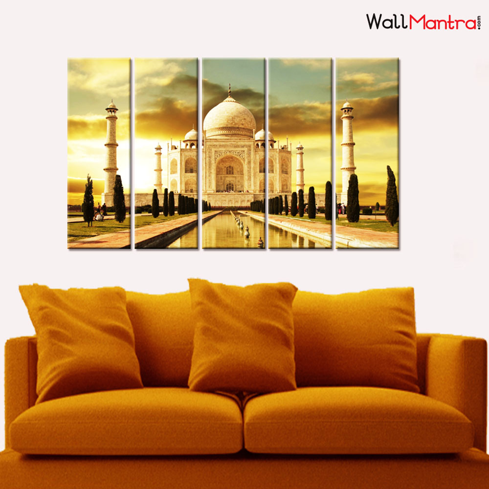 Taj Mahal Premium Canvas Wall Hanging