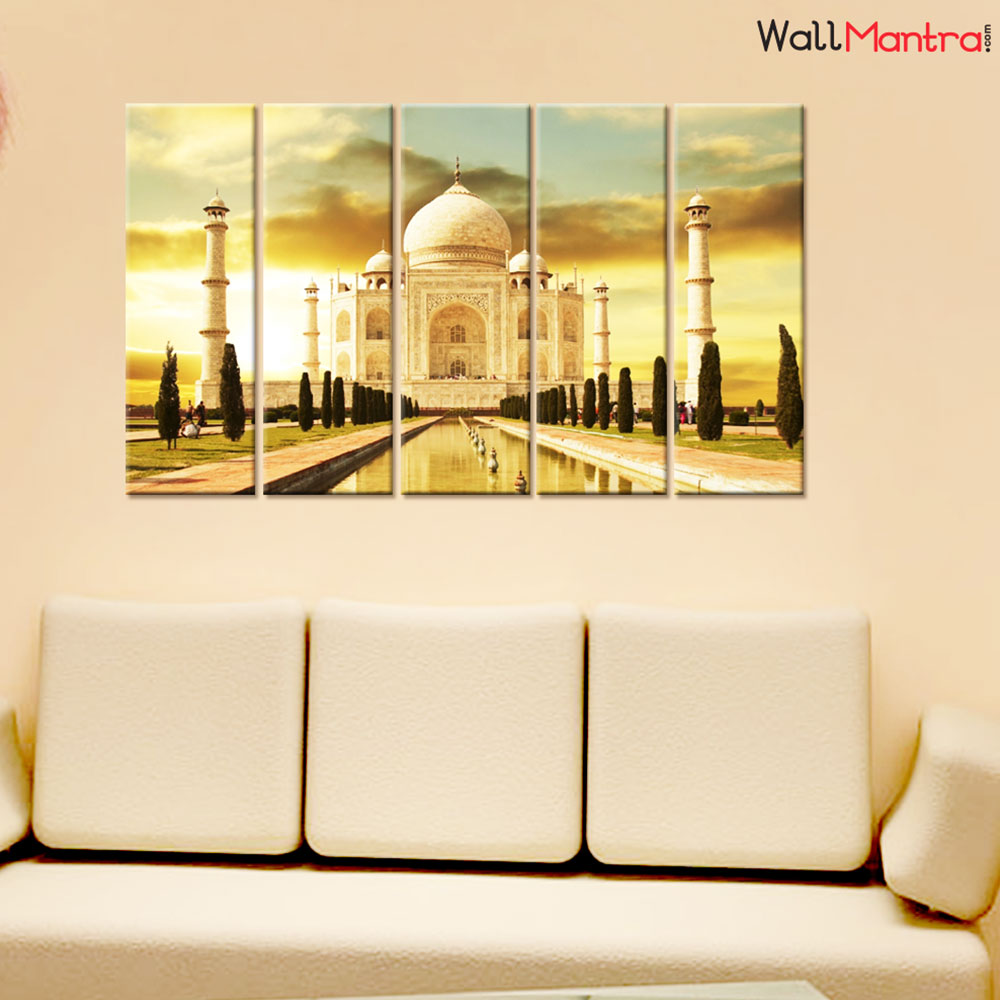 Taj Mahal Premium Canvas Wall Hanging