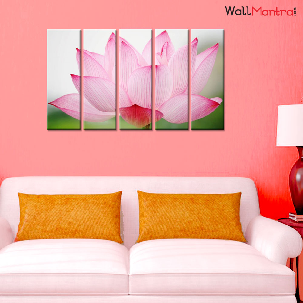 Lotus Premium Quality Canvas Wall Hanging