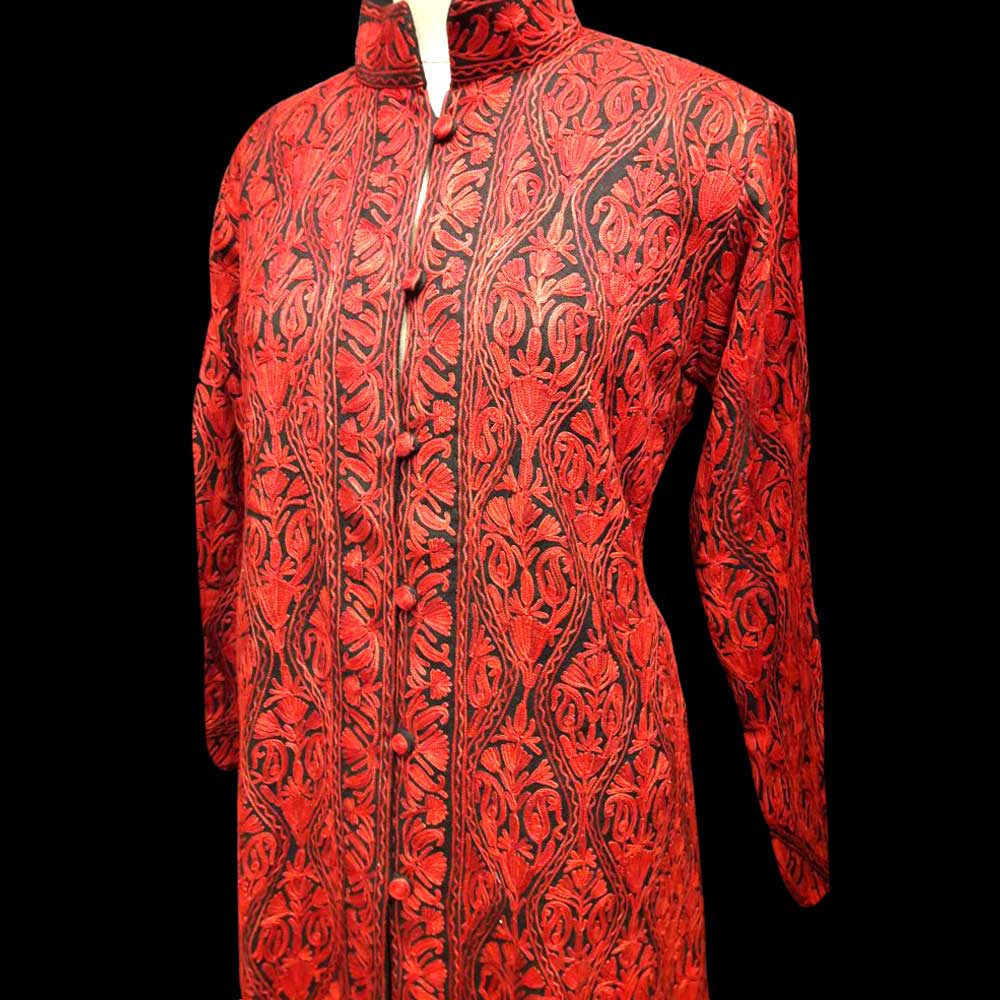 Designer Collection Jackets Sami Pashmina Fabric In Red