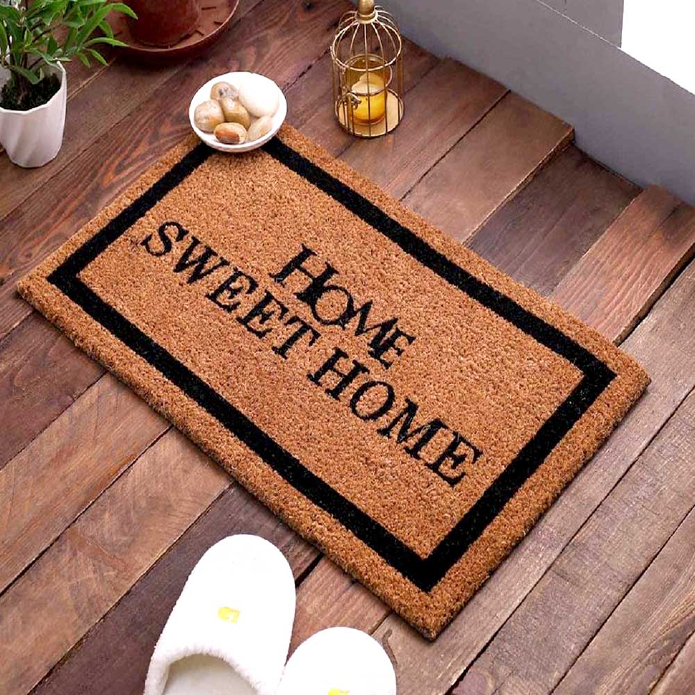 SWHF Premium Coir and Rubber Quirky Design Door and Floor Mat : Home Sweet Home