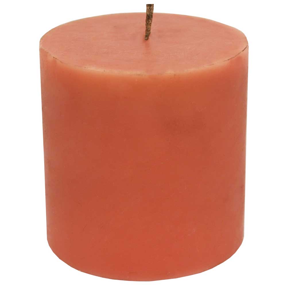 Decorative Wax Candle In Brown