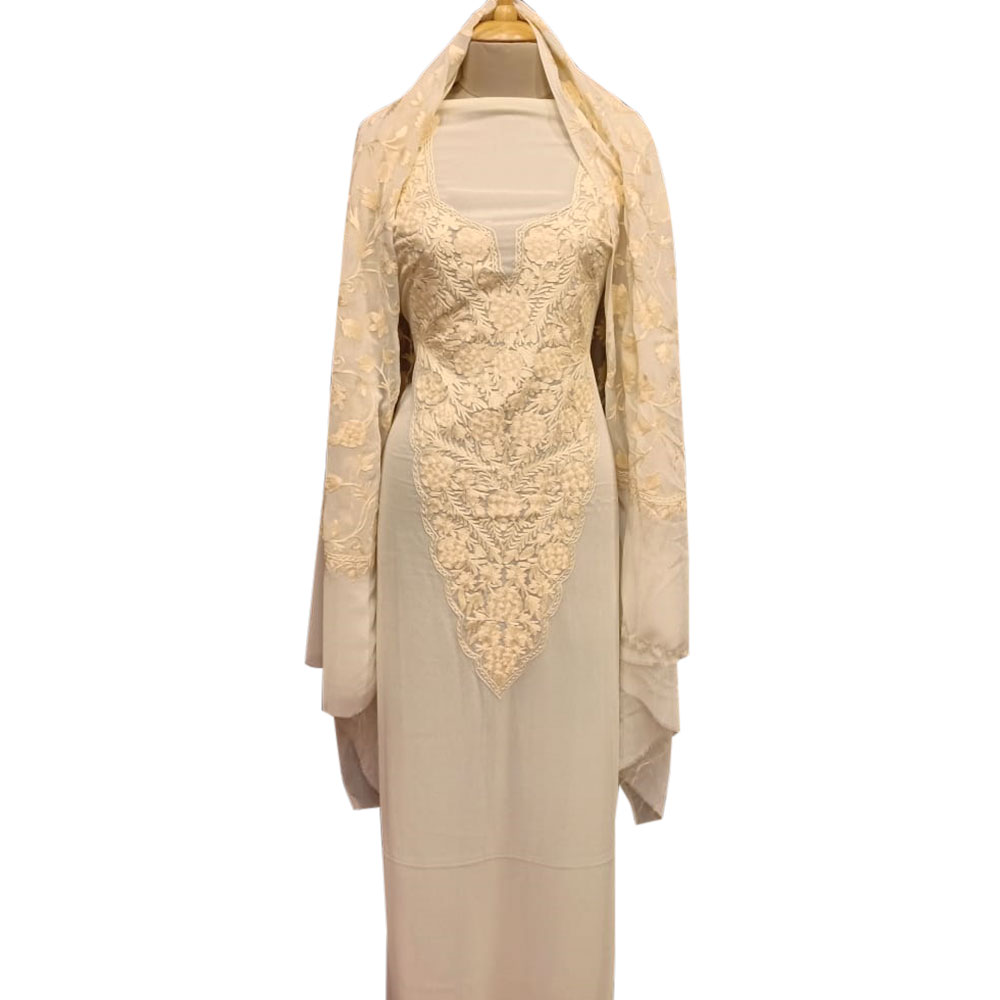 Contemporary Floral Dress Fabric Georgette With Matching Dupata