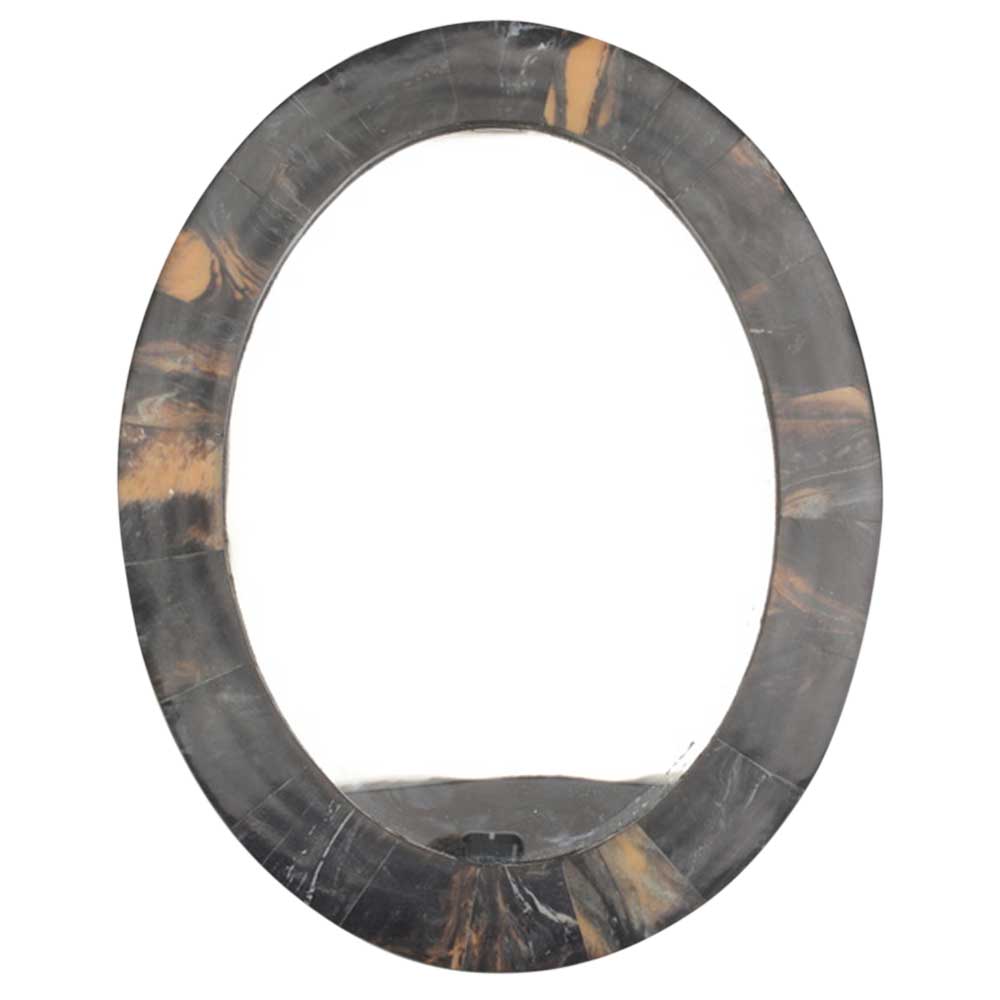 Wooden Mirror In Black