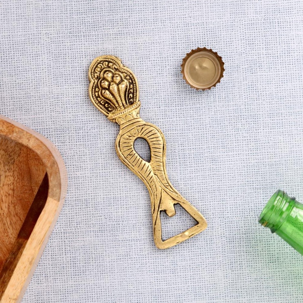 Brass Bottle Openers With Tribal Engraving