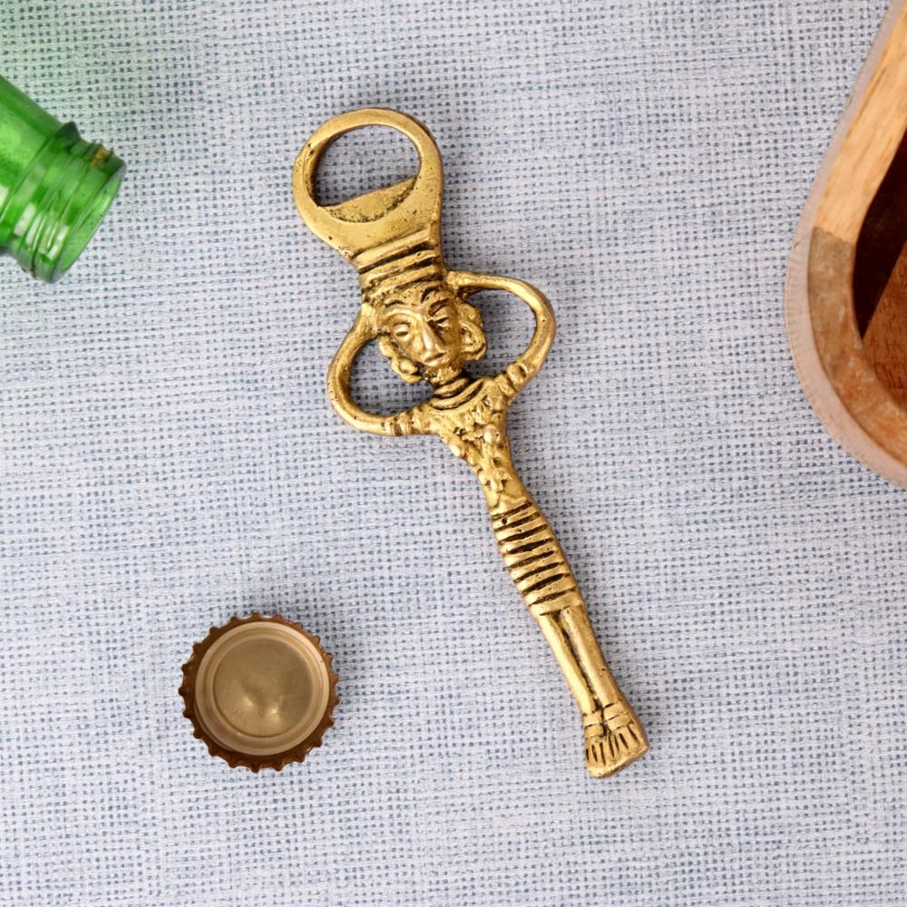 Brass Tribal Lady Bottle Opener
