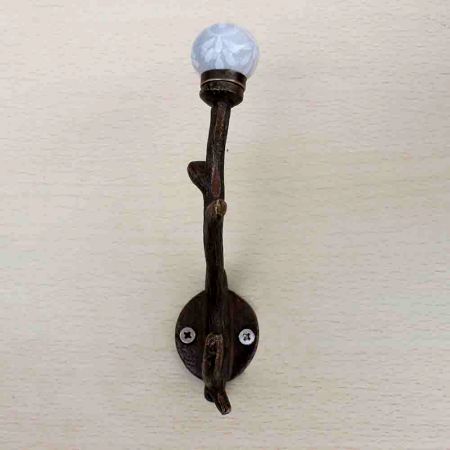 Grey Floral Tree Hook-EHG-03