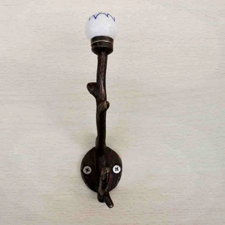 Navy Blue Floral Tree Hook-EHG-17