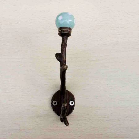Sage Green Dot Tree Hooks-EHG-24