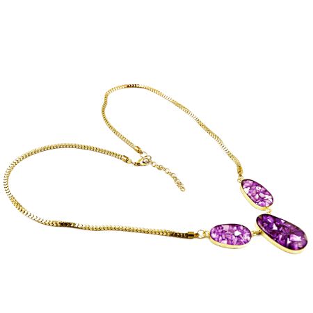 Auburgine Beabed Necklace New Beautiful Jewellery