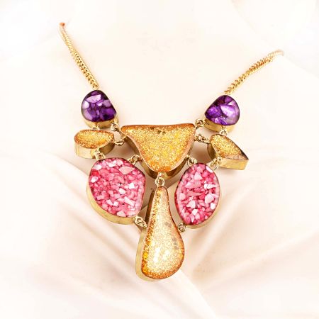 Bedecked Bib Necklace New Beautiful Jewellery