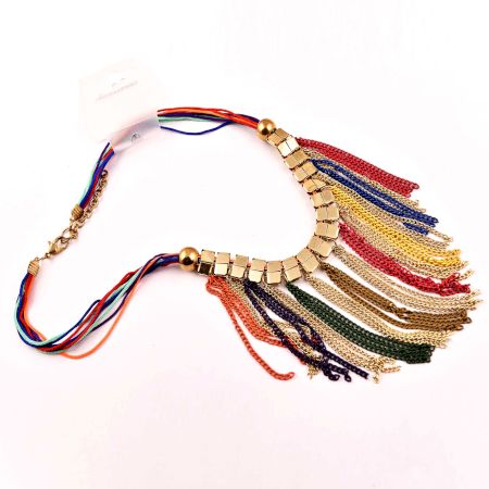 Rainbow Tassel Delight Necklace New Beautiful Jewellery