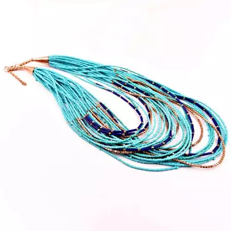 Blue Layered Necklace New Beautiful Jewellery