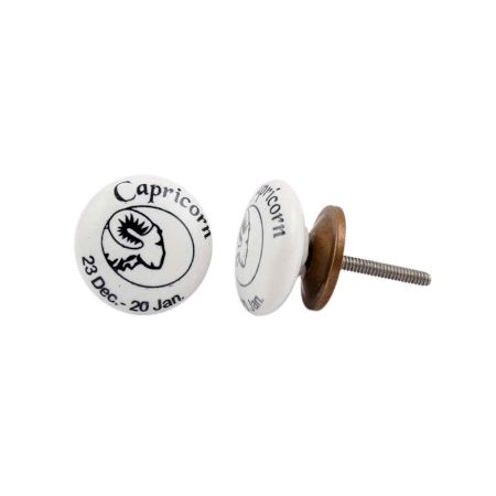 Capricorn Flat Ceramic Knob