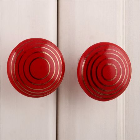 Red Gold Line Flat