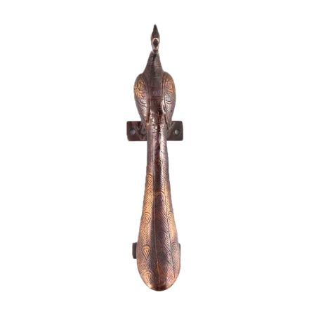 Brass Peacock Door and Cabinet Handle  In Black