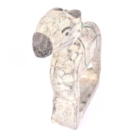 Rustic and Countryside Hand Painted White Wooden Cow