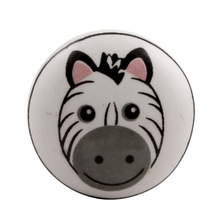 Zebra Flat Ceramic Wine Stopper