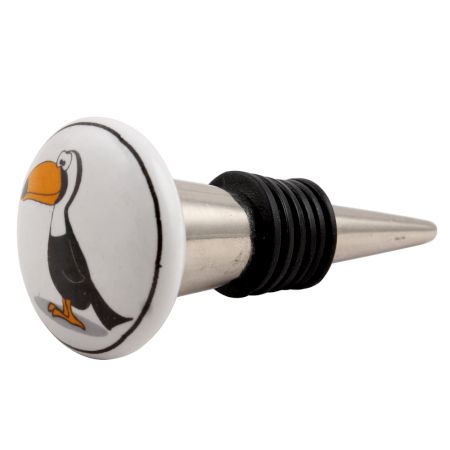 Penguin Flat Ceramic Wine Stopper