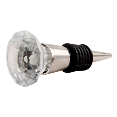 Clear Diamond Drawer Wine Stopper