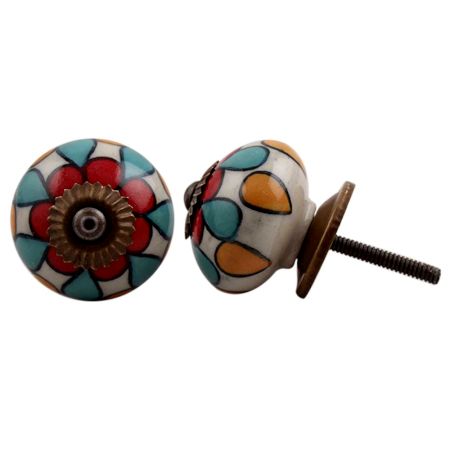 Red Various Colors Knob