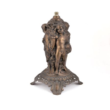 Three Cherub Table Lamp